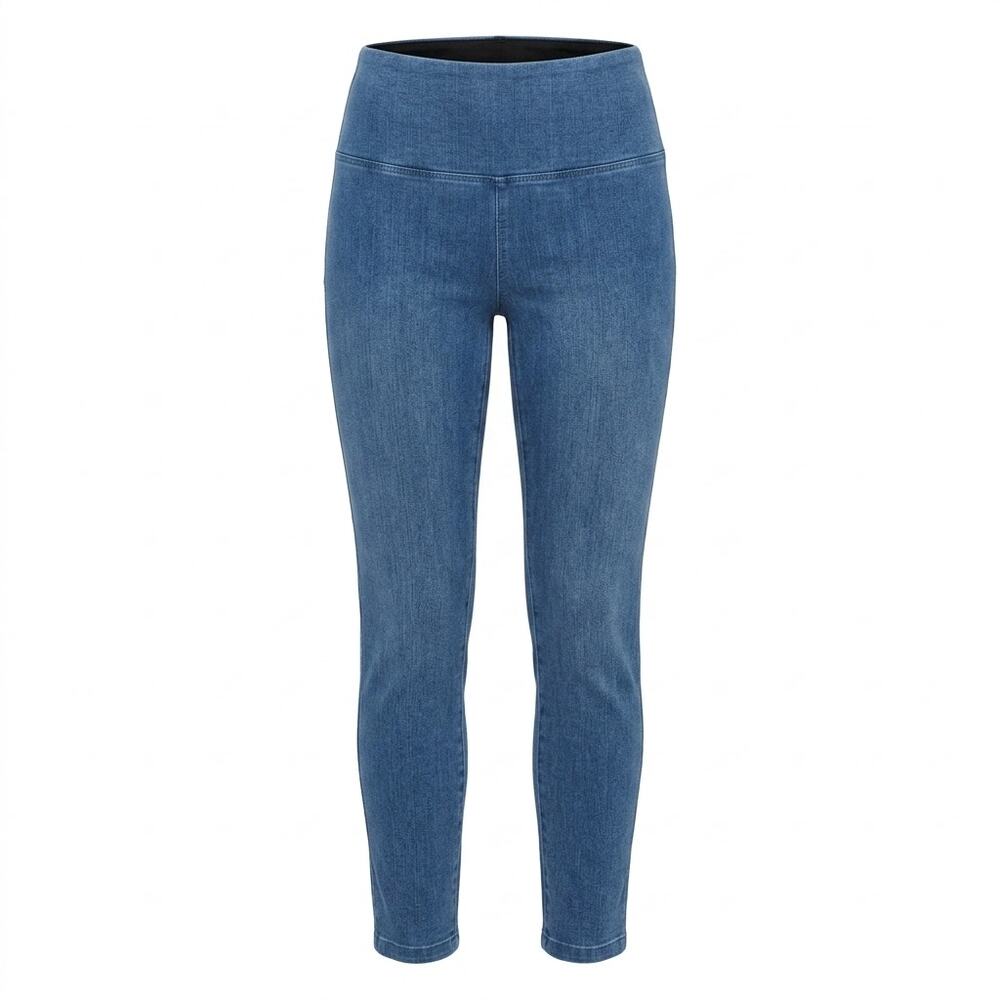 Lysse Blue Denim Stretch Leggings Women Size L